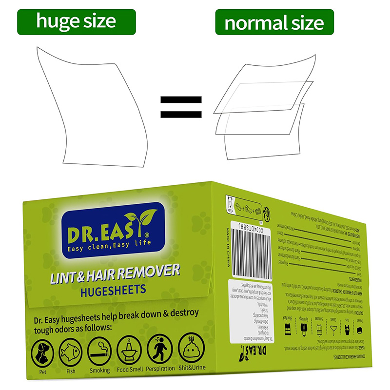 Odor eliminating dryer sheets
