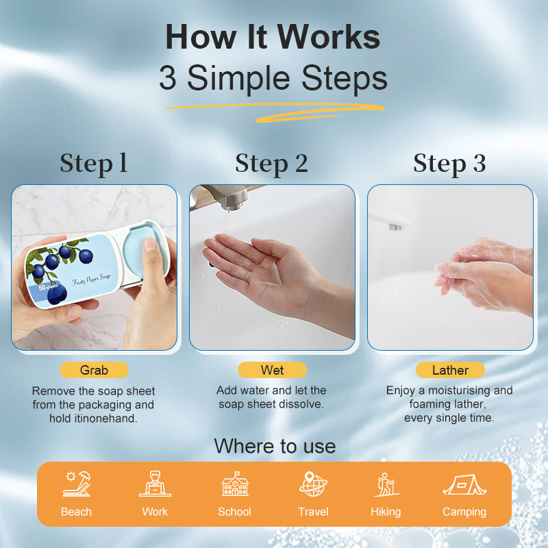 disposable soap paper